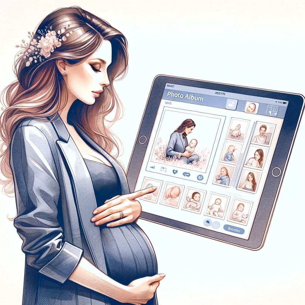 Album De Fotos Digital Interactivo Qut Regalar A Una Mujer Embarazada