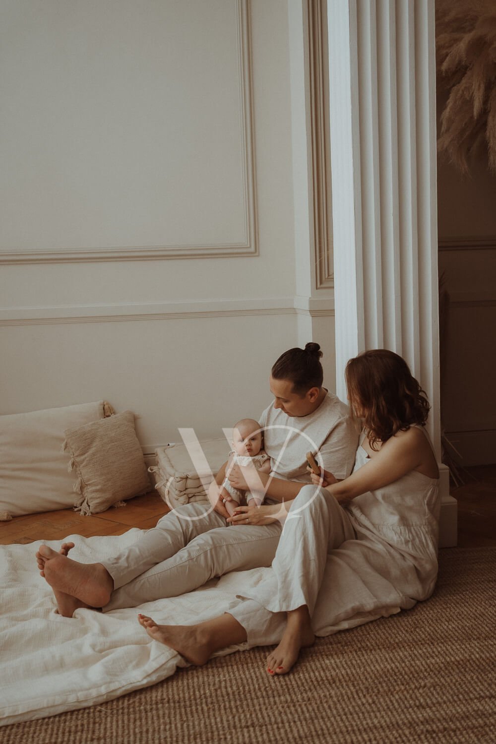 Mother And Children Enjoying Cozy Reading Time At Home