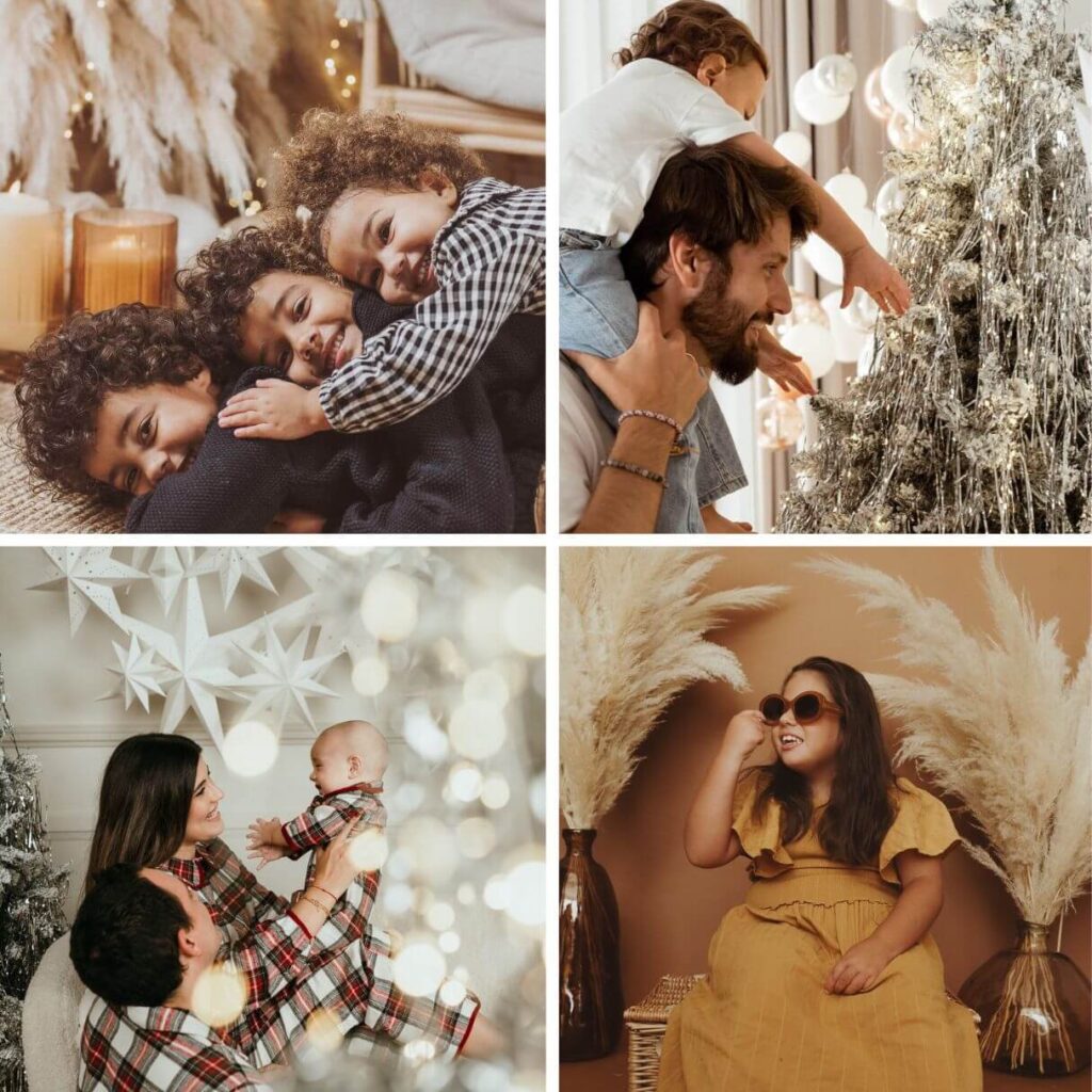 Poses Para Fotos Navidena original en casa