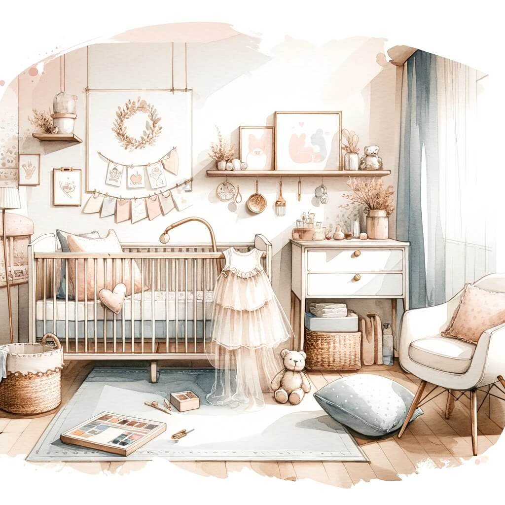 Taller de decoración de habitación del bebé regalo embarazo