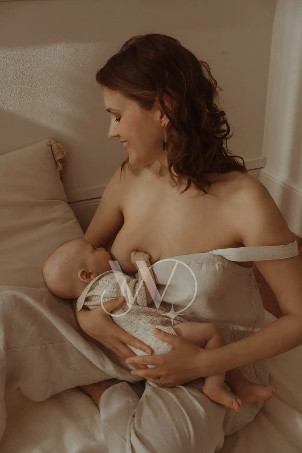 Sesiones de fotos de recién nacidos con mama
