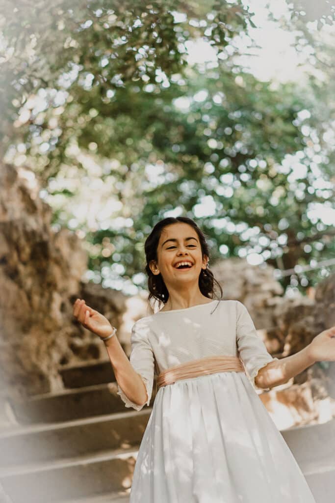 vestido para fotos de Comunión niñas