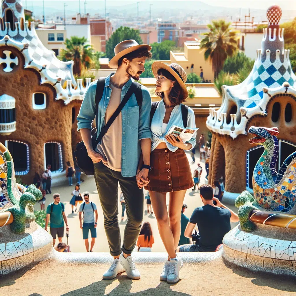 regalos originales a pareja - visita a parque Guell