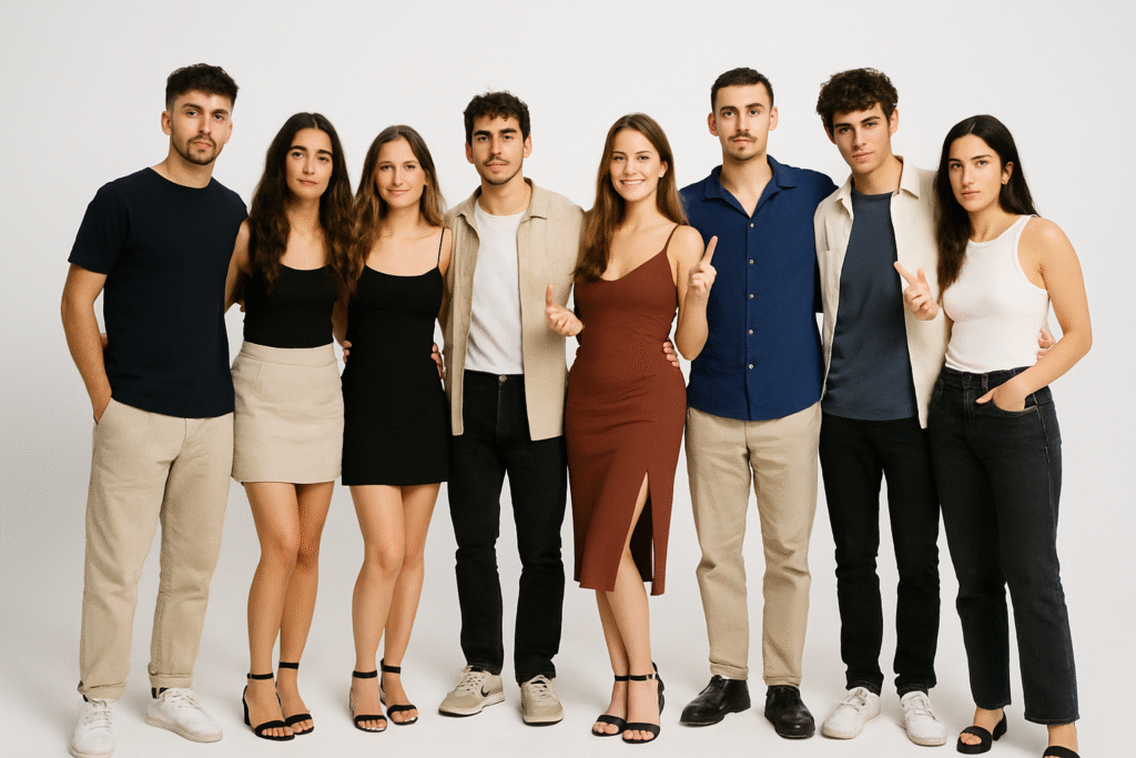 amigos en la sesion de fotos de graduación YOULO