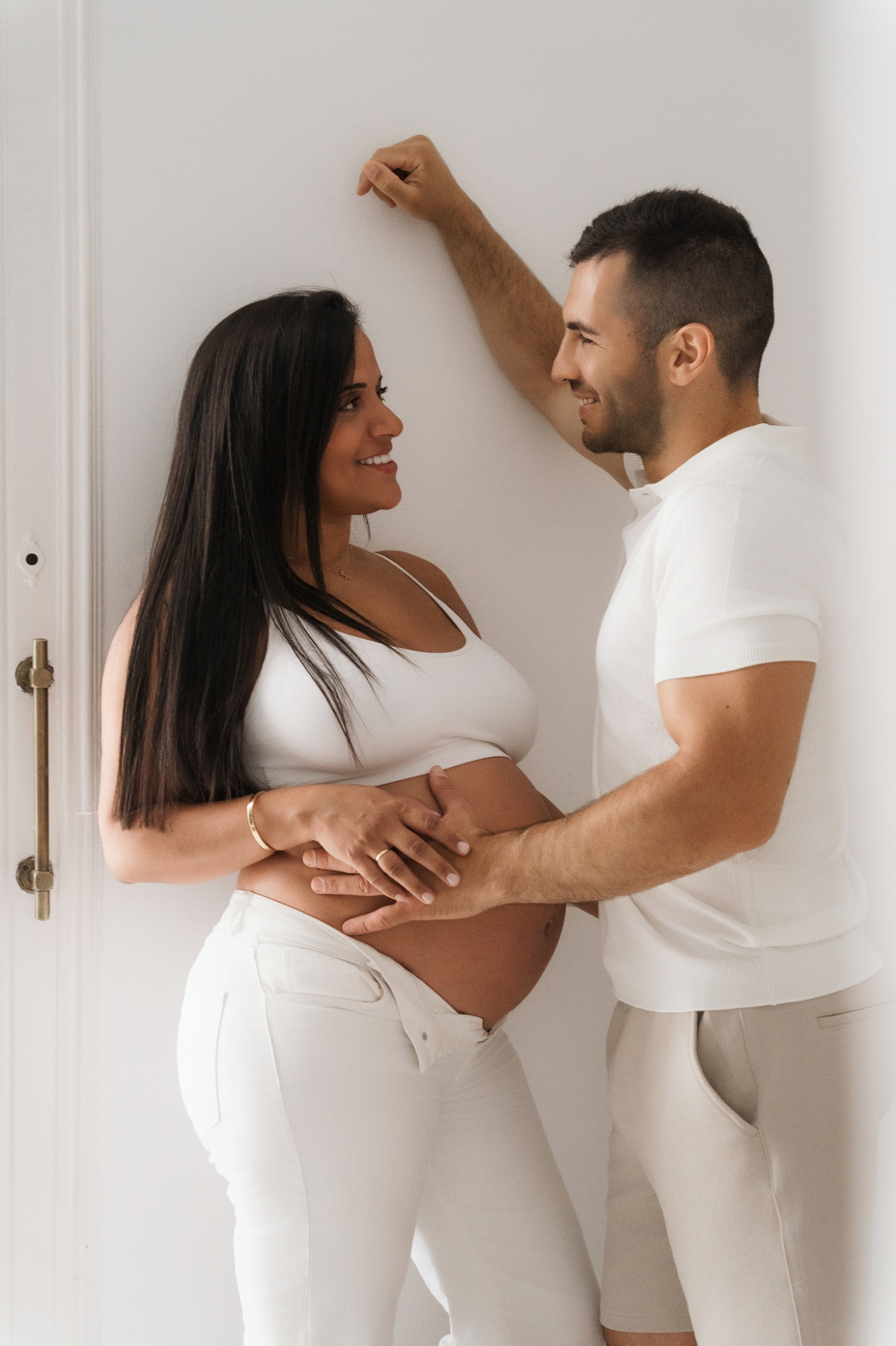 original couple maternity photos