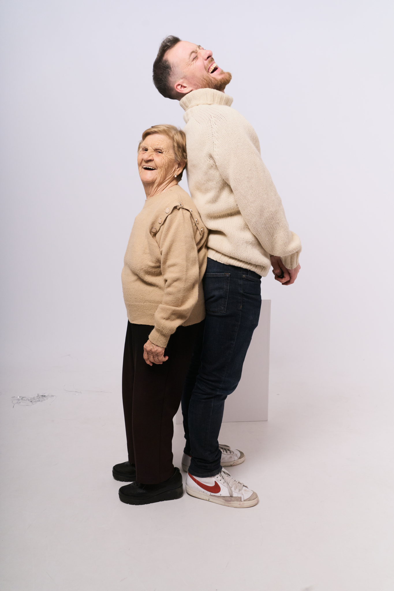 grandson grandmother laughing back family photos generations