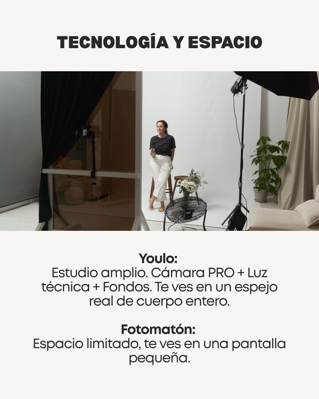 Comparativa: cómo funciona un self photo studio vs fotomatón tradicional, tecnología y espacio