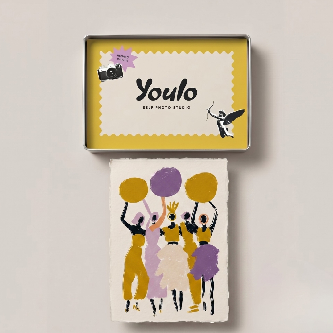 Regalo para un grupo de amigas — estudio self-photo YOULO Barcelona