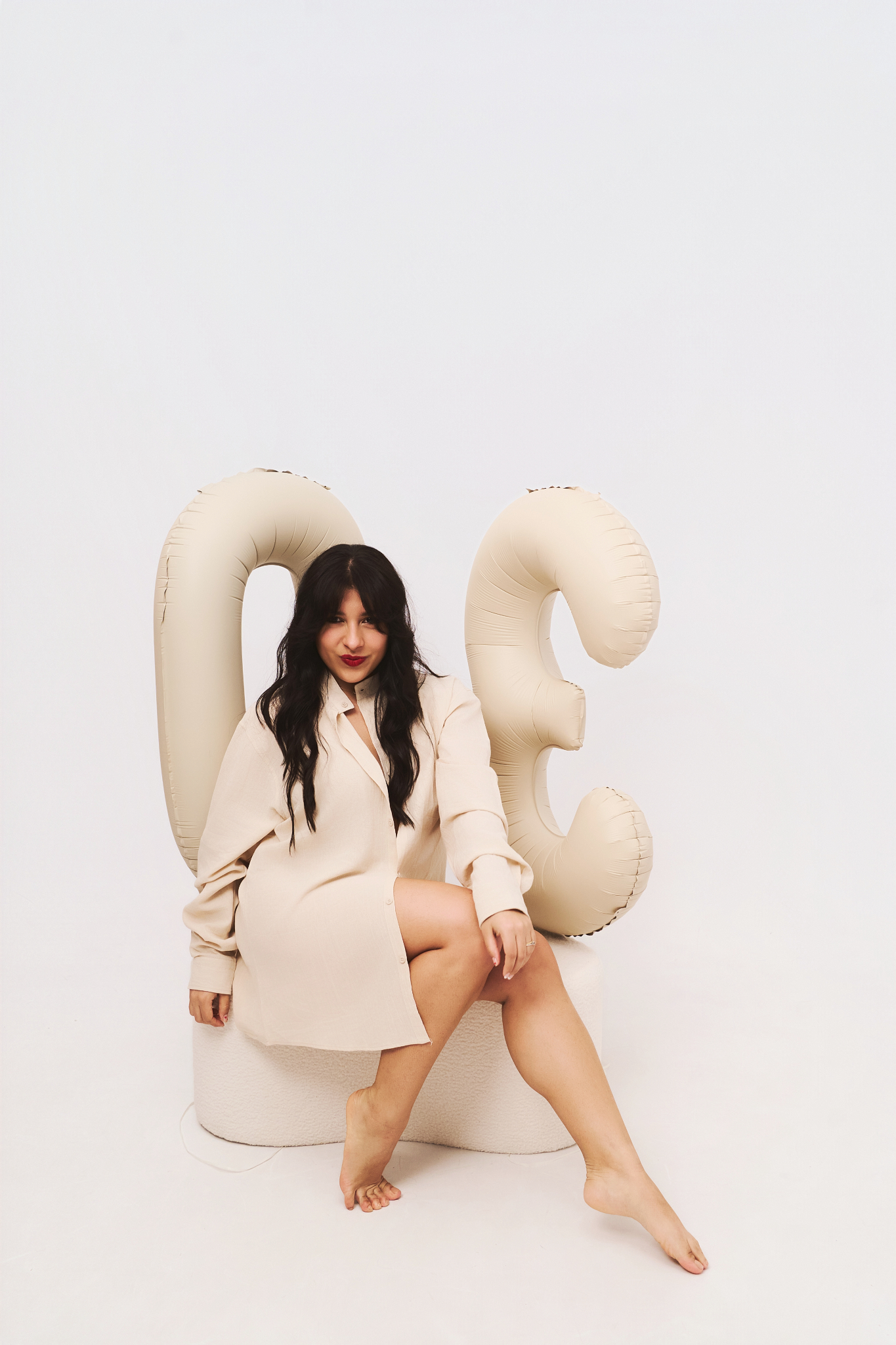 Regalo sorpresa para una amiga en estudio self-photo YOULO Barcelona