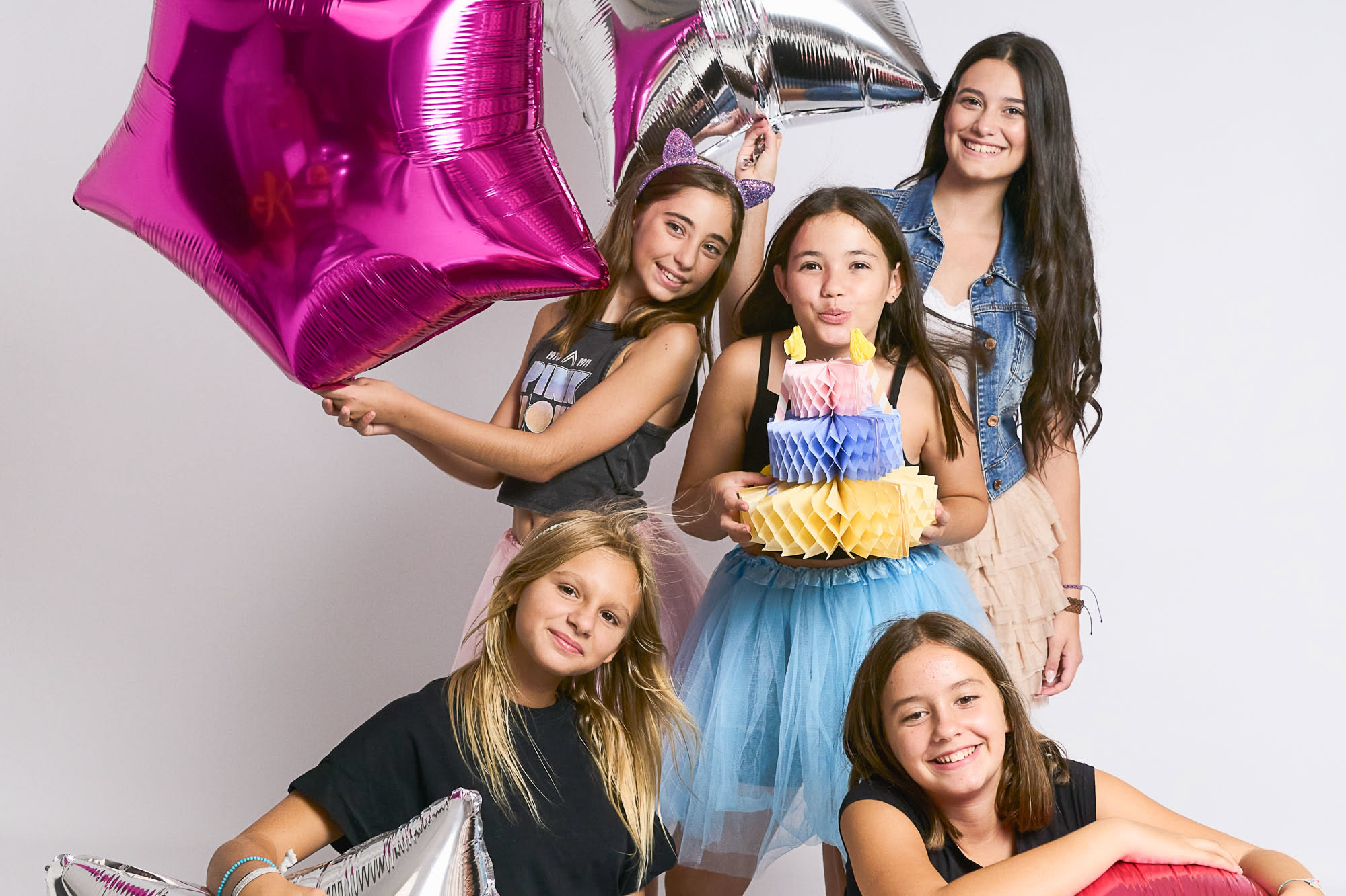 Birthday without a traditional party — teens celebrating together in Barcelona