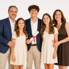 cómo tomo mis propias fotos de graduación?